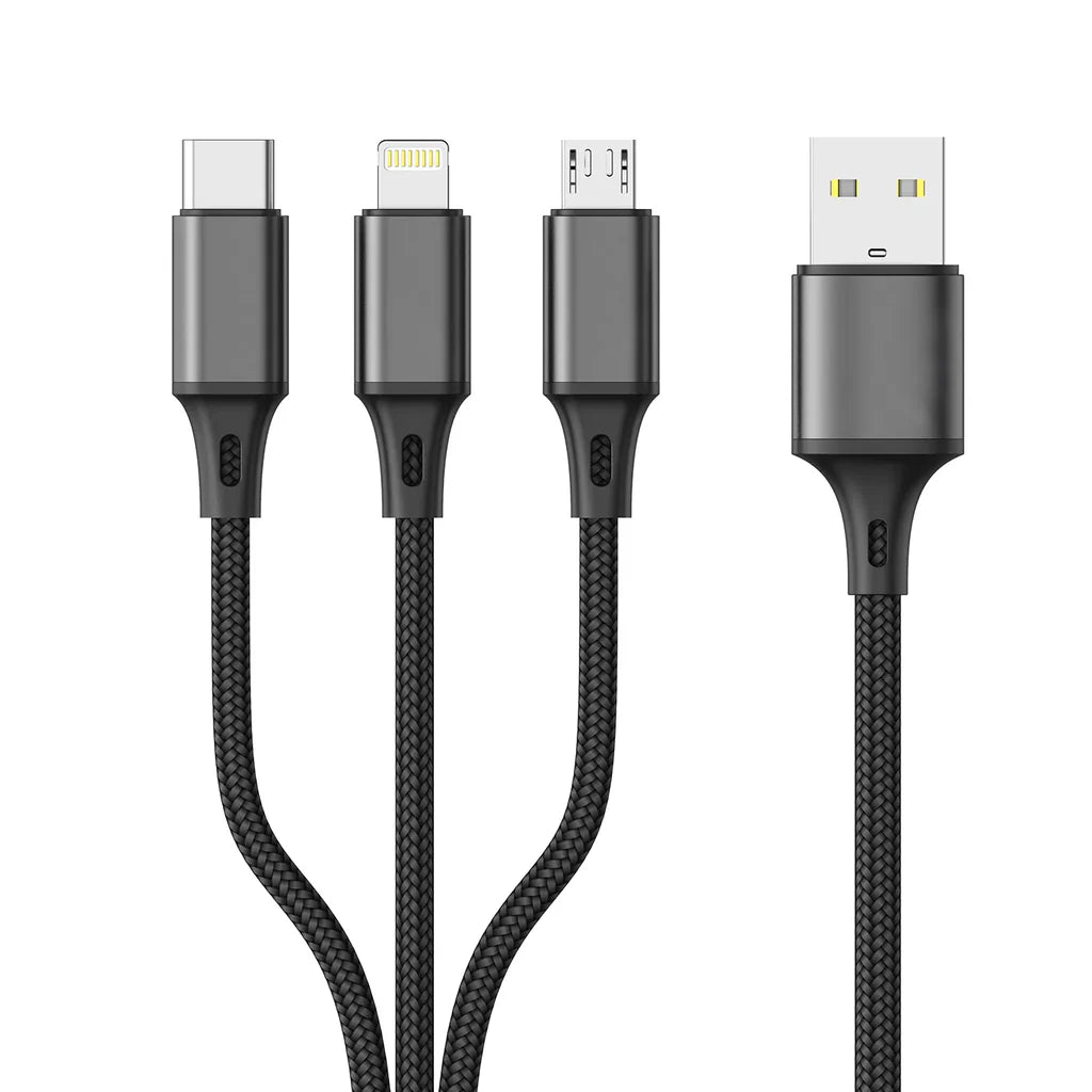 3 in 1 Charging Cable Android iPhone Type-C Cable