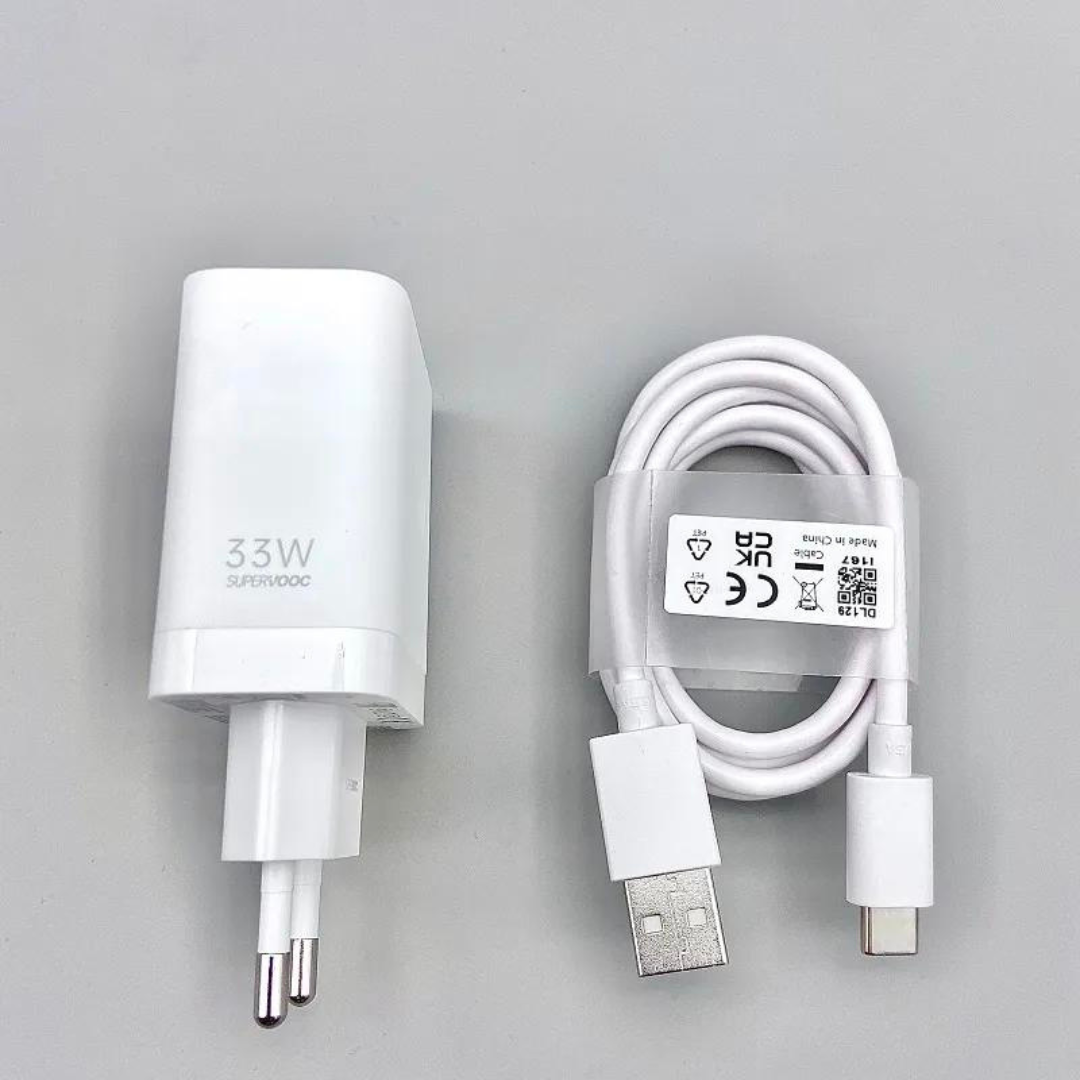 SUPERVOOC 80W Power Adapter with cable