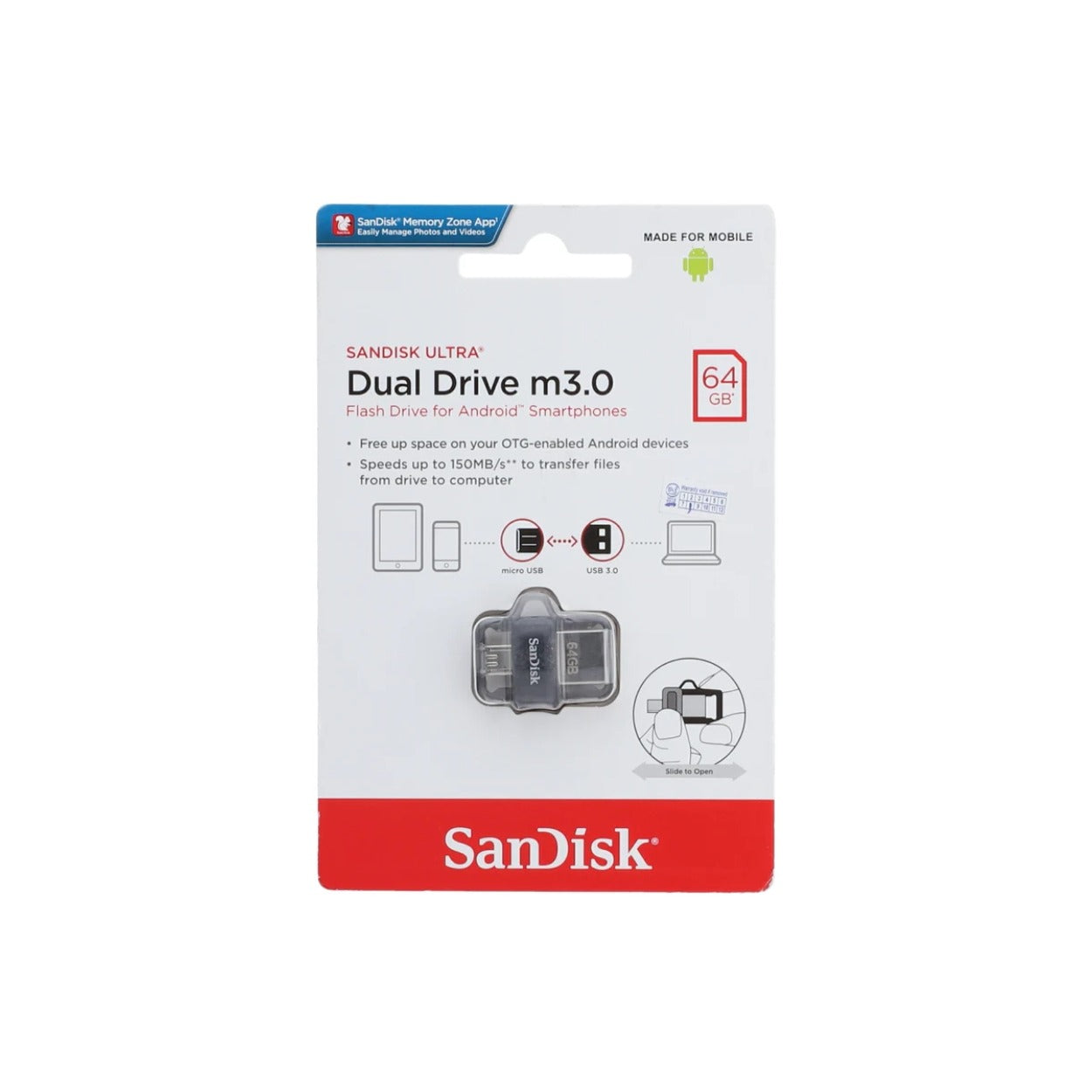 SanDisk Ultra Dual Drive m3.0 |16GB|32GB|64GB128GB Android USB Flash Drive