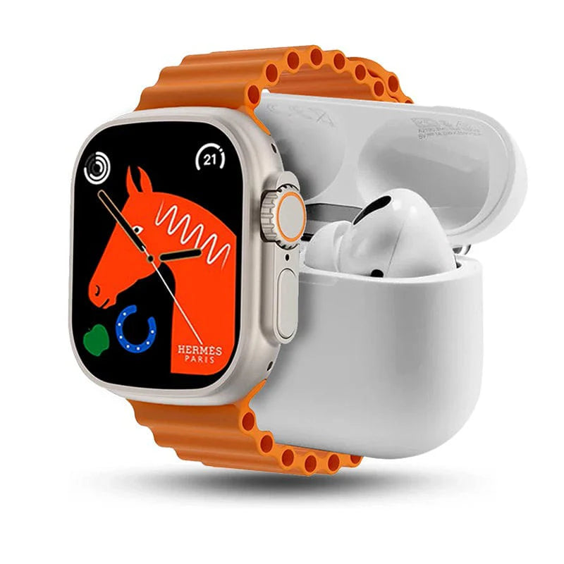 CROWN H80 10+1 Smartwatch with Earbuds