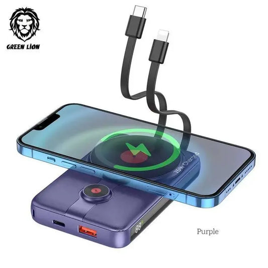 Green Lion 2 in 1 Magsafe Power Bank 10000mAh PD 22.5W