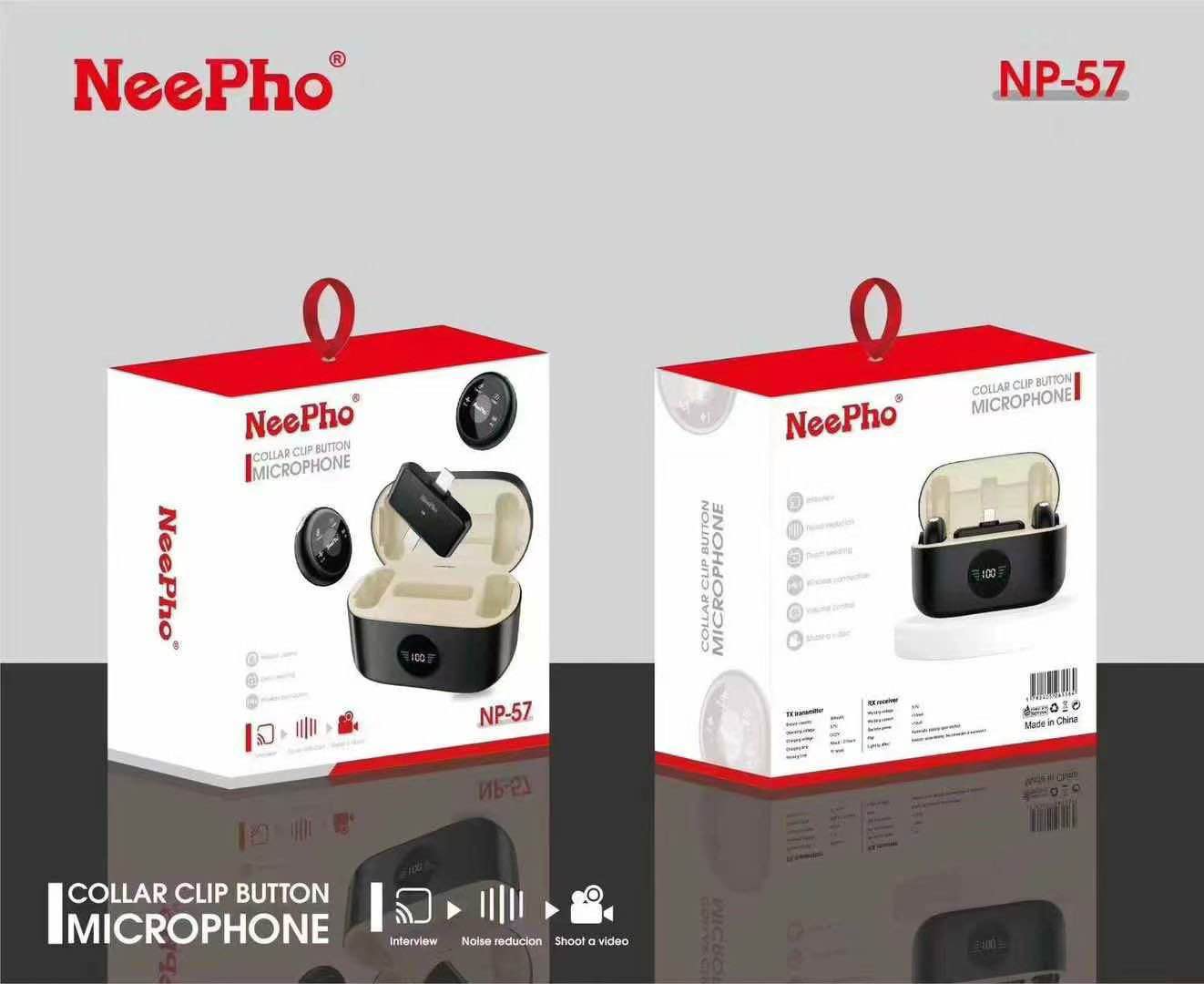 neepho np-56 dual wireless microphone