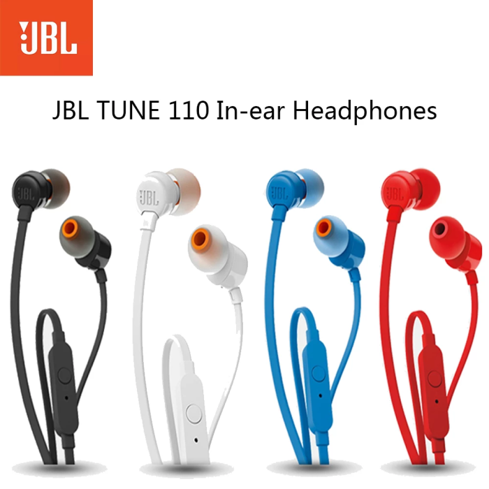 JBL Tune 110 3.5mm Wired Earphones With Mic