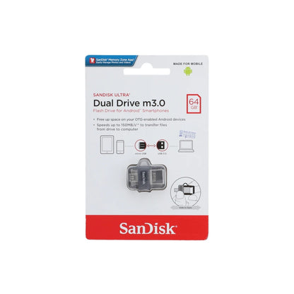 SanDisk Ultra Dual Drive m3.0 |16GB|32GB|64GB128GB Android USB Flash Drive