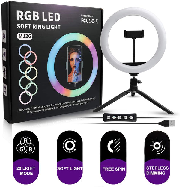 MJ-36 RGB LED Soft Ring Light